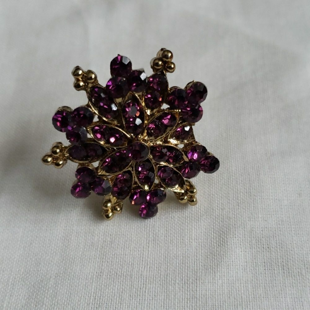 Statement Ring in purple